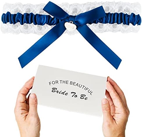 Bride Blue Lace Garter Belt Set,Bridal Wedding Garter Gift - Something Blue