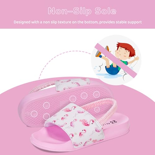 Image of WateLves Toddler Boys Girls Slides Sandals for Swim Beach Kids Water Shoes Casual Summer Slippers