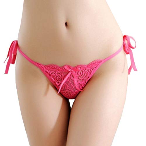 [フラワーライフ] セクシーショーツ レディース Tバック 紐パン セクシー ランジェリー レース パンティ 可愛いリボンのアクセント 紐結びのサムネイル