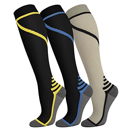 Image of FuelMeFoot 3 Pack Copper Compression Socks - Compression Socks Women & Men Circulation - Best for Medical,Running,Athletic