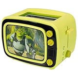 Uncanny Brands Shrek Retro TV Toaster with Light Up Frame, Two Slice Model with Shrek Artwork, Themed Kitchen Appliance