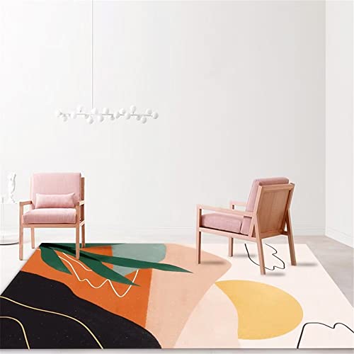 Salon de tapis brun au design éléphant pour une descente de lit douce et lavable - 2