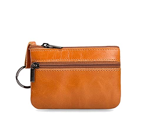 Beatus コインケース 小銭入れ レザー 本革 ミニ財布 コンパクト メンズ レディース (キャメル)