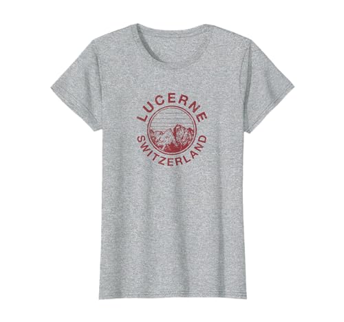 Switzerland Lucerne Luzern Retro Ski T-Shirt
