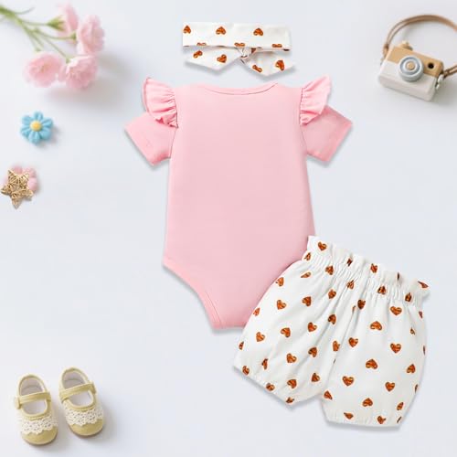 Big Sister Little Sister Matching Outfits for Girls Baby Toddler Girl Clothes Skirt Set 3Pcs3