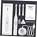 Beavorty 1Set USB Rechargeable Electric Toothbrush Vibration Bristle Brush with Modes Timer for Boys and White