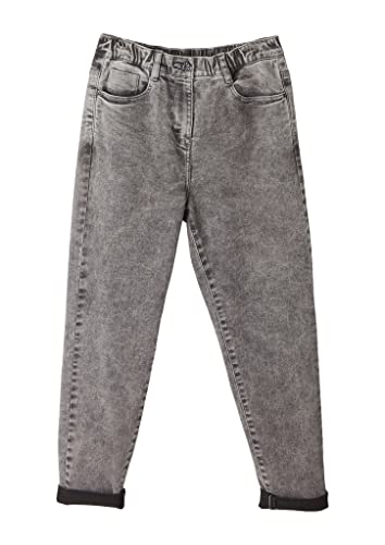 s.Oliver Junior Girl's Jeans, Mom Fit, Grey Denim, 134
