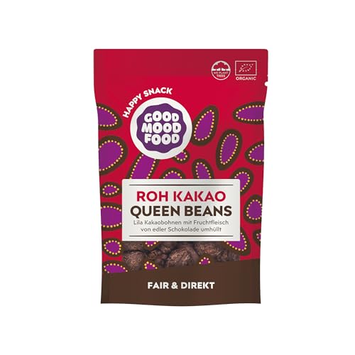 Goodmoodfood Bio Rohkakao Queen Beans aus Sri Lanka 75g - Nachhaltig, vegan, glutenfrei, laktosefrei, Fairtrade, Premium Qualität