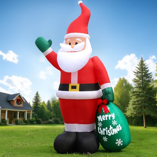 Babbo Natale Gonfiabile 300 CM con luci LED, Babbo Natale