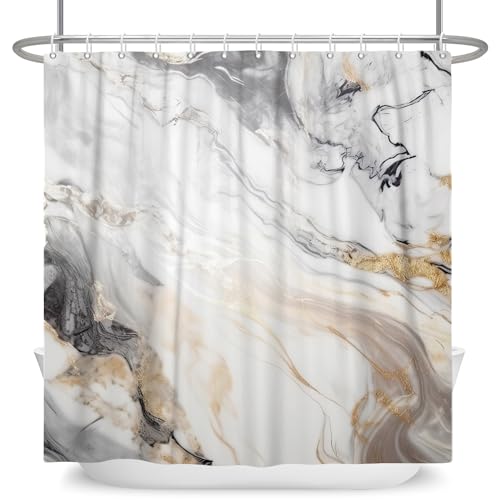 ASDCXZ Marble Shower Curtain 180x180 cm - Image 4
