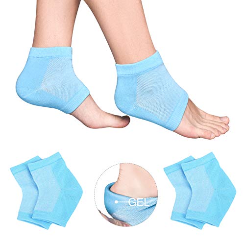 Moisturizing Socks, Moisturizing/Gel Heel Socks for Dry Cracked Heels, Open Toe Socks, Ventilate Gel Spa Socks to Heal and Treat Dry, Gel Lining Infused with Vitamins Moisturizing Socks, Moisturizing/Gel Heel Socks for Dry Cracked Heels, Open Toe Socks, Ventilate Gel Spa Socks to Heal and Treat Dry, Gel Lining Infused with Vitamins