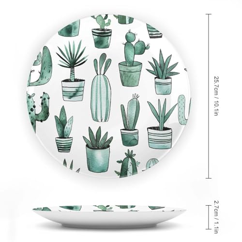 Assiette décorative cactus pour rompre la monotonie d'une table classique