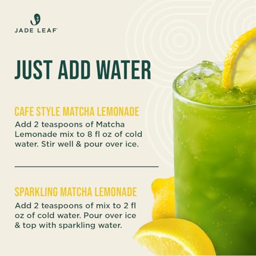 Image of Jade Leaf Matcha Lemonade Mix, 165g / 5.8oz | Sift-Free Matcha Powder for Refreshing Lemonade - Easy to Make, Just Add Water - Low Caffeine Iced Tea