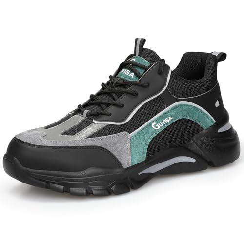 LAoutun Safety Trainers Men CE Certified Steel Toe Cap Trainers Lightweight Comfortable Safety Shoes Breathable Work Shoes Industrial Sneakers for Men Construction Foootwear