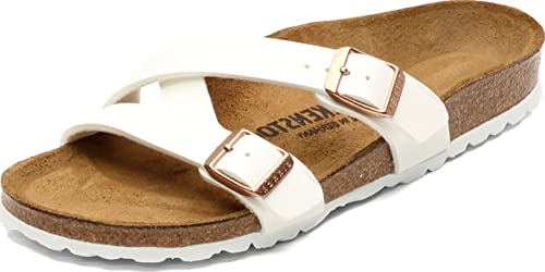 Birkenstock Women's, Yao Slide Sandal - Narrow Width White 39 M