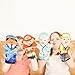 Melissa & Doug Jolly Helpers Hand Puppets (Set of 4) - Construction Worker, Doctor, Police Officer, and Firefighter