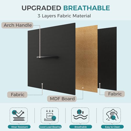 Image of OLIXIS 5 Drawer Black Dresser for Bedroom, Closet Chest Organizer Furniture | TV Stand for Living Room Hallway, Wide Fabric Storage Tower with Wooden Top and Metal Frame