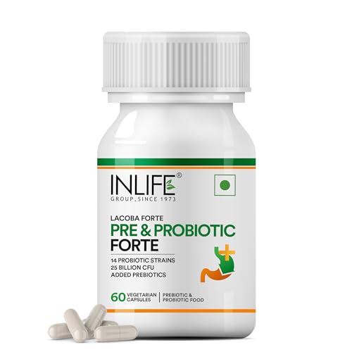 INLIFE Prebiotic and Probiotics Forte Supplement for Men & Women ...