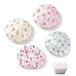ARYIMYDP Set di 4 pezzi, robusto e resistente agli strappi, Cuffie per Lievitazione Pane, Riutilizzabile e Lebensmittelecht, Copri Alimenti con Elastico per Banneton e Gärkörbe