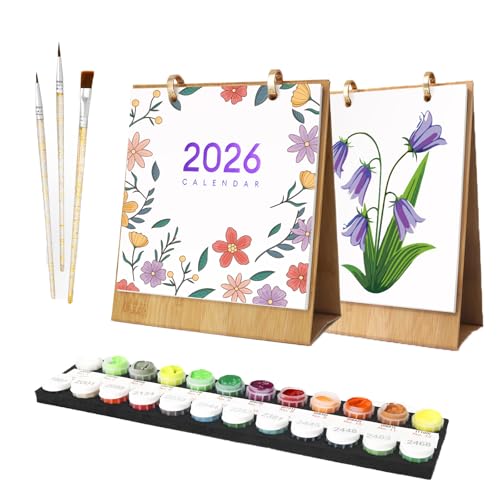 Nixegym Paint by Numbers Desk Calendar 2026, 7.1