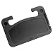 Zone Tech Multi-Functional Portable Car Laptop and Food Steering Wheel Tray - Gray Table/Car Vehicle Seat Portable Mount Tray Laptop Notebook Table Eating Desk