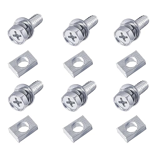 6 pcs bolts and nuts kit motorcycle battery bolts and nuts m6x16mm motorcycle battery screw and nut battery terminal bolts and nuts carbon steel