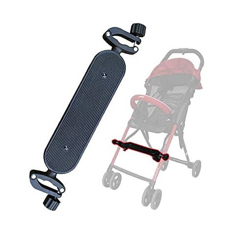 Universal Baby Stroller Accessories Adjustable Pedal Adapter for Carriage Footrest (Black) Cover