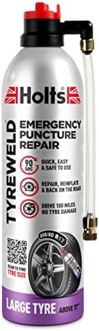 Holts Tyreweld Puncture Sealant 500ml, Emergency Tyre Repair Foam, Car Puncture Repair Kit Sealant to Get You Back On The Road, Quick Easy Flat Tyre Foam, Drive Up to 100 Miles, No Tools Needed.