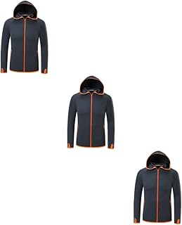 NOLITOY Roupas De Proteção UV Roupas De Proteção UV 3 Peças Roupas De Pesca Roupas UV Poliéster Roupas Ao Ar Livre Casaco De Pesca Com Capuz Roupas Com Capuz De Pesca Roupas Seção