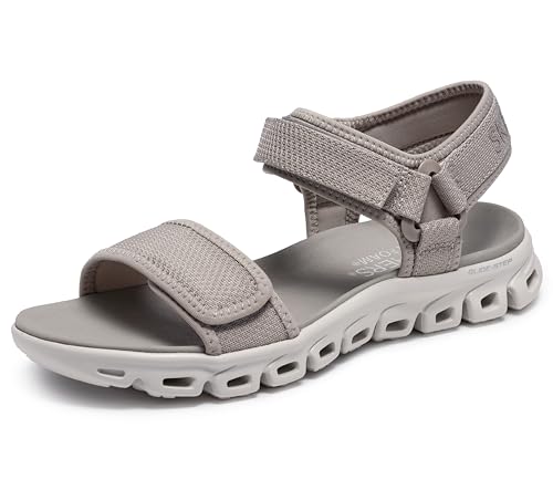 Skechers Glide-Step-New Flow, Sandalo Sportivo Donna, Talpa, 36 EU