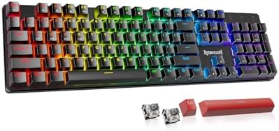 Redragon K671KS Wireless Mechanical Gaming Keyboard, Tri Mode BT/2.4G/USB-C Hot Swappable Custom Keyboard, RGB Backlit Computer Gaming Keyboards, PBT Keycaps, Programmable for PC/Tablet/MAC