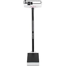Detecto 339 Mechanical Physician Scale with Height Rod - Dual Reading Die-Cast Beam with Black Aluminum Insert - Rigid Construction with Precise Results, Eye-Level Display - 450Lbs / 200 Kg Capacity