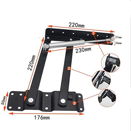 Mécanisme de levage hydraulique pour table basse relevable 50kg - 3