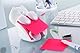 Post-it Z-Notes Spender & 3M Scotch Klebebandabroller im Katzendesign, Praktische Einhand-Notizausgabe mit 1 Block (pink) und Klebeband weiß, 19mm x 8,89m für Schreibtisch - Weihnachtsgeschenk