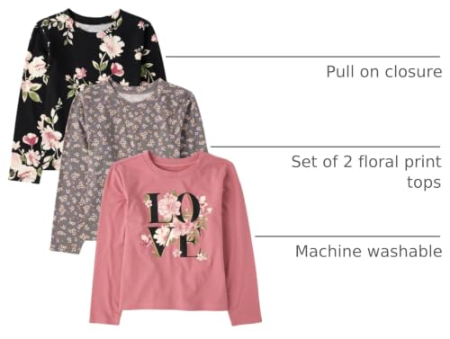 Image of The Children's Place Girls' Long Sleeve Knit Fashion Shirt