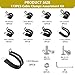 BONXAXK 173PCS Cable Clamps Assortment Kit, 304 Stainless Steel Rubber Insulated Cable Clamp, Automotive Wire Pipe Clamps, 9 Sizes-1/4