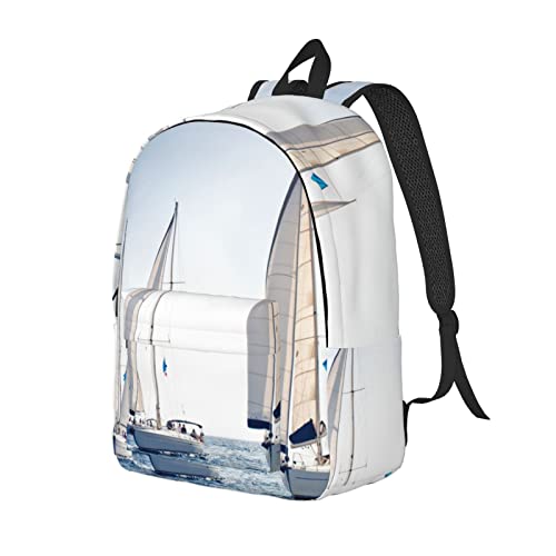 Sac à dos ordinateur portable grand format style décontracté design marin - 2