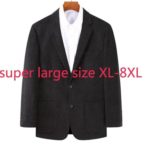 Men's Oversize Blazer Casual Single Breasted Open Front Long Sleeve Lapel Suit Jacket2