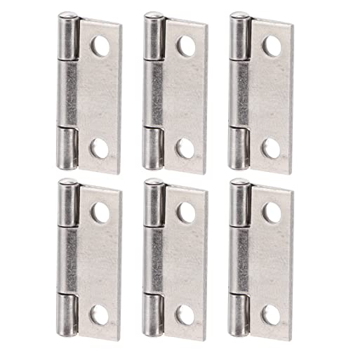 10Pcs Marine Cabinet Door Hinges - 1in 4 Hole Butt Hinges, Foldable Stainless Steel