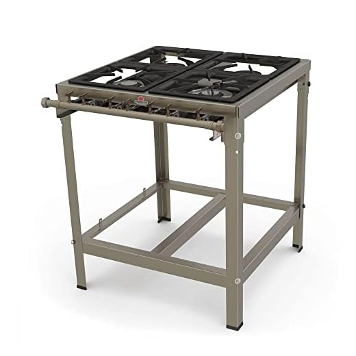 Fogão Industrial a Gás Progas 4 Queimadores Aço Inox Escovado com Registro para Forno PMI-402