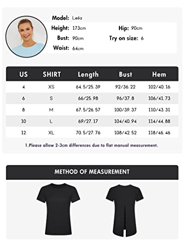 Rigolla Short Sleeve Workout Shirts For Women Loose Fit Yoga Tops Athletic T-Shirts Black 4 #TOP5