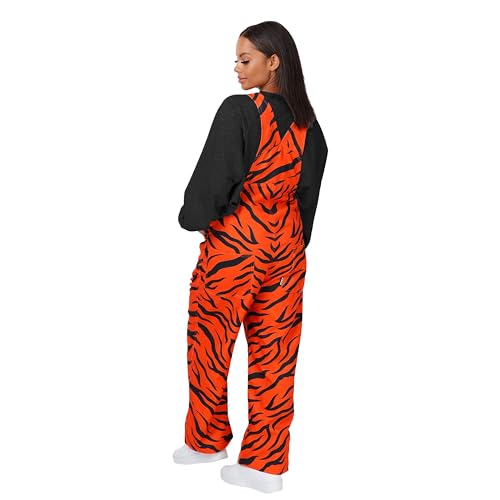 FOCO Cincinnati Bengals NFL Womens Tiger Stripe Thematic Bib Overalls - 2XL by FOCO - Image 2