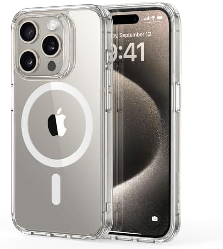 ESR for iPhone 15 Pro Case for MagSafe, Anti-Yellowing, Clear