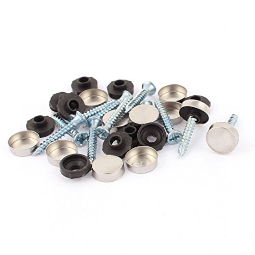 Aexit 12mmx4mm Round quality Parts Cap 3.5mm Diameter Thread Screw Mirror Nail 12pcs Model:70as482qo289