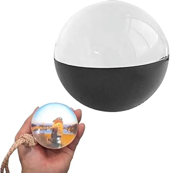 3D Crystal Ball Ultrasound 2.7" Crystal Ball Digital Display,Crystal Ball Digital Photo Album-DIY Video Display Sphere,Customizable Gift with Electronic Screen-Great for Couples,Pets, MemoriesBlack