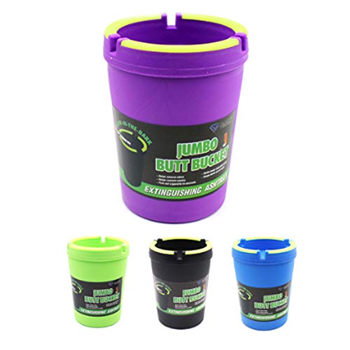 2 X Jumbo Butt Bucket Ashtray Glow In Dark Cigarette Car Cup Ash Holder Portable