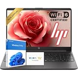 HP 15.6' FHD Laptop Computer | Latest AMD High-Performance CPU | 16GB RAM | 512GB SSD | Windows 11 Pro | Fast Wi-Fi 6 & Bluetooth 5 | Up to 10H Battery for Work & School | WOWPC USB