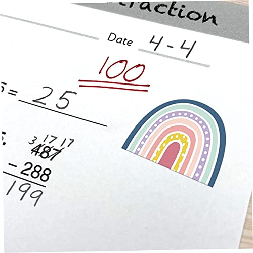 ETHZZLE 150Pcs Decalques De Arco-Íris Adesivos Decalques De Mala Garrafas De Água Adesivos Decalques