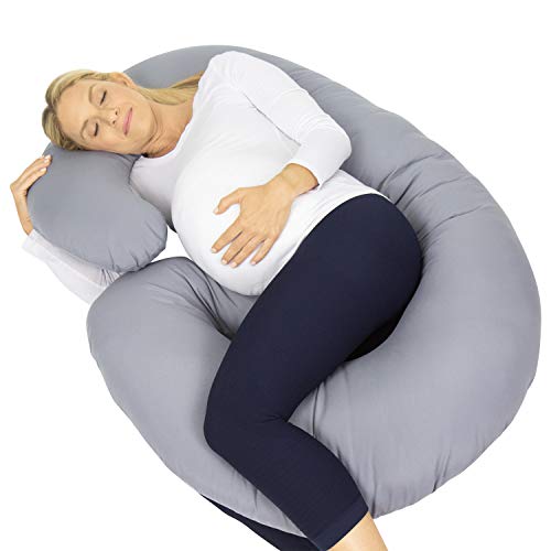 Xtra-Comfort Maternity Pillow - Full Body C Shaped Side Sleeper Cushion for Baby