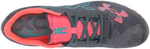 Under Armour unisex adult Brigade Xc Low Spikeless Running Shoe, Wire (401 Teal Rush, 7.5 Women Men US | Image 4